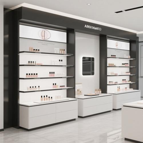 批发木制化妆品展柜香水陈列柜零售化妆品店
